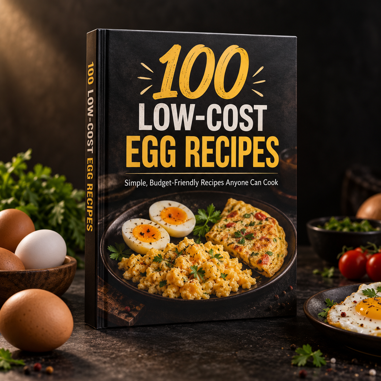 100 Egg Recipe digital cookbook cover